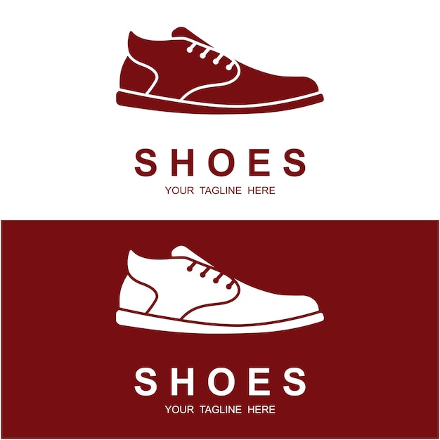 Vecteur logo de chaussure icône vectorielle illustration design logo pour magasin de chaussures en cours d'exécution mode et affaires