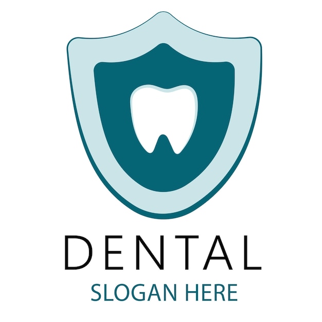 Logo De La Clinique Dentaire Avec Des Dents Blanches