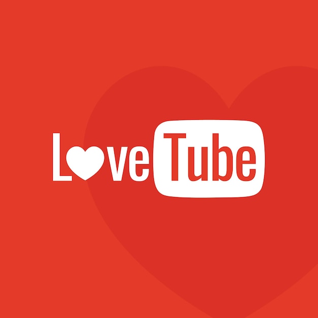 Logo De Coeur De Tube D'amour