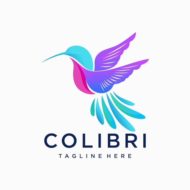 Vecteur logo colibri