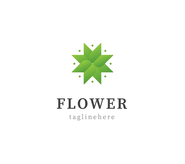 Logo coloré de fleurs