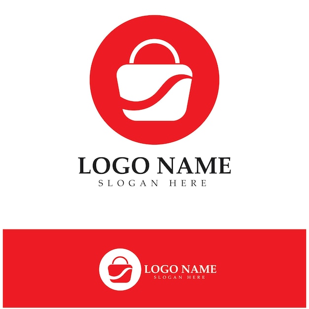 Logo De Commerce électronique Et Création De Logo De Boutique En Ligne Avec Un Concept Moderne