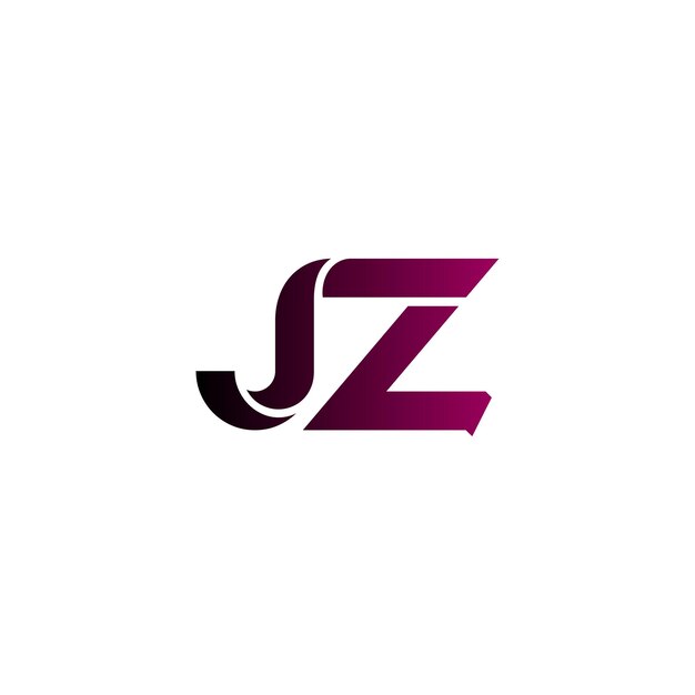 Vecteur logo de commercialisation de jz