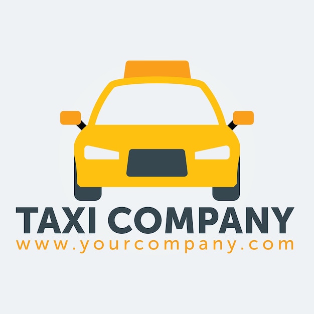 Logo de compagnie de taxi isolé Premium EPS 10 Modèle vectoriel élégant