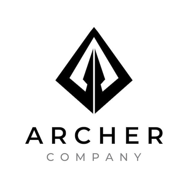 Logo De Conception Créative Modèle Archer Silhouettevintage Hipster Pointes De Flèchesflèches Et Arcsflèches Pour La Chasse