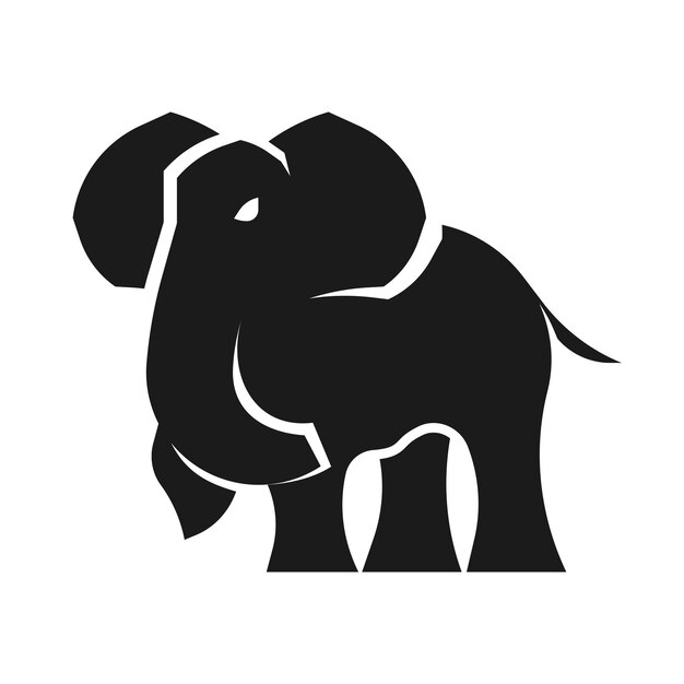 Vecteur logo de conception de l'éléphant