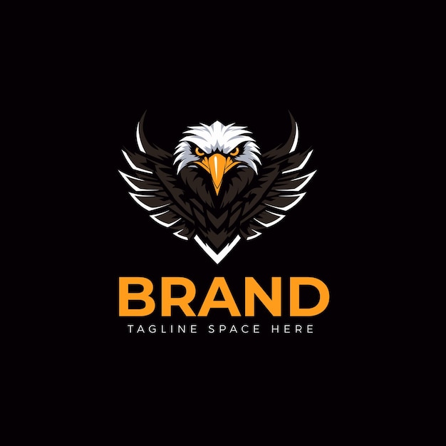 Vecteur logo de conception d'entreprise d'aigle moderne