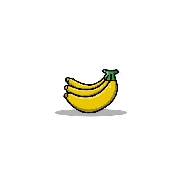 Logo De Conception D'icône Plate Banane