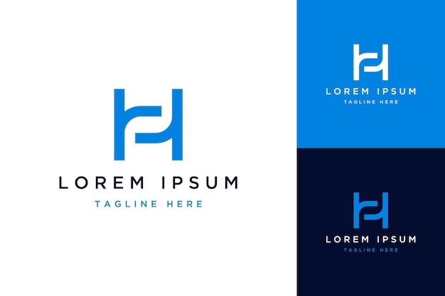 Logo de conception monogramme initiales H