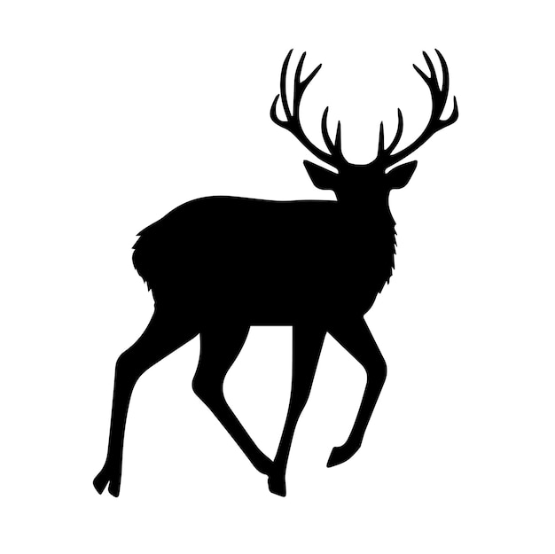 Logo De Conception De La Silhouette Vectorielle Du Cerf