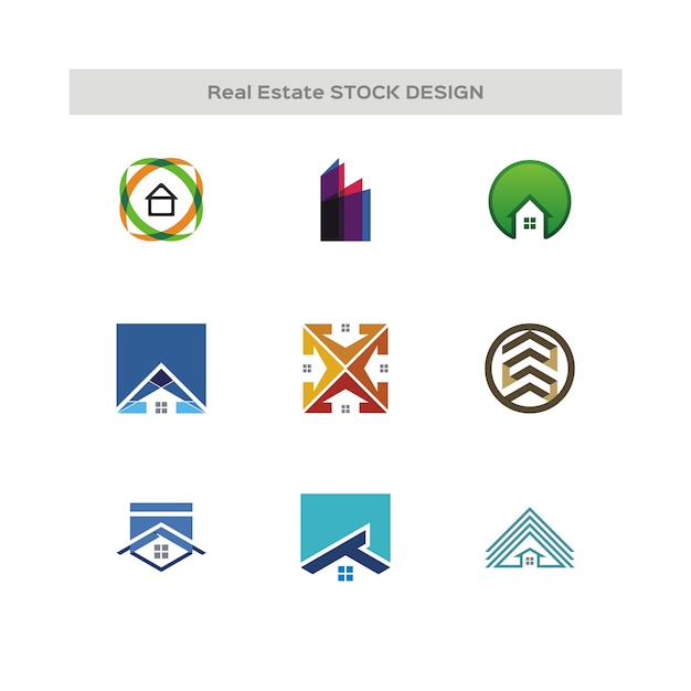 Logo De Conception De Stock Immobilier