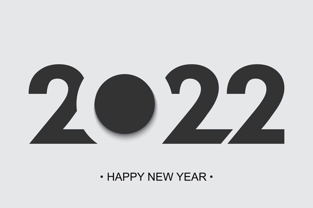 Logo de conception de texte de bonne année 2021.