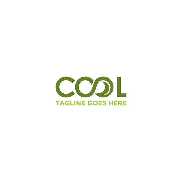 Logo Cool Avec Feuilles En O