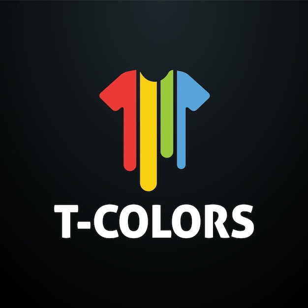 Vecteur le logo de la couleur t