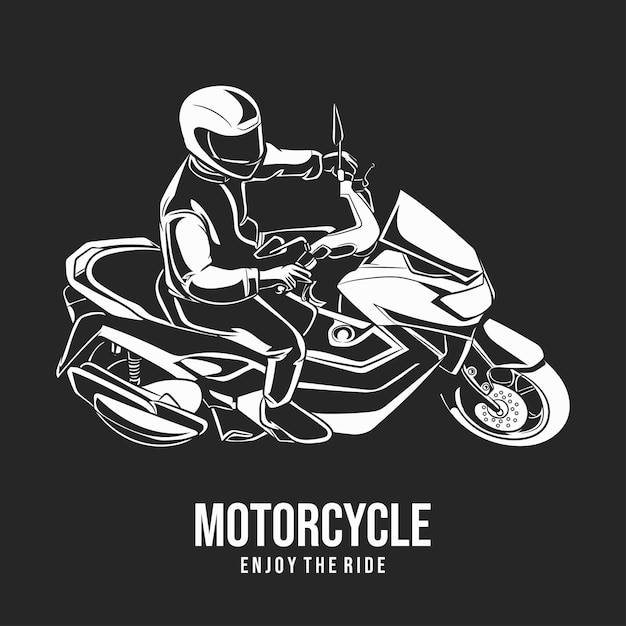 Logo De Course Du Club De Motards Des Motards