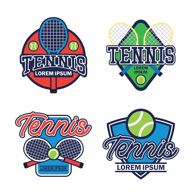 Vecteur logo de court de tennis