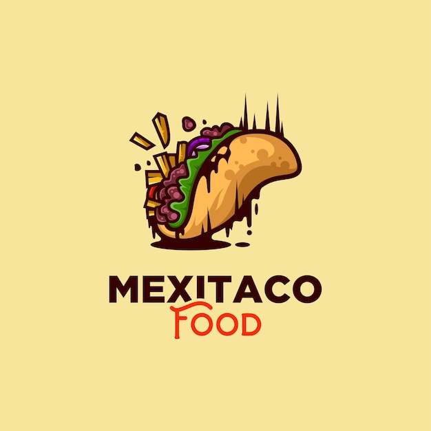 Logo De Cuisine Taco Mexicaine Avec Un Design Et Une Illustration Ludiques