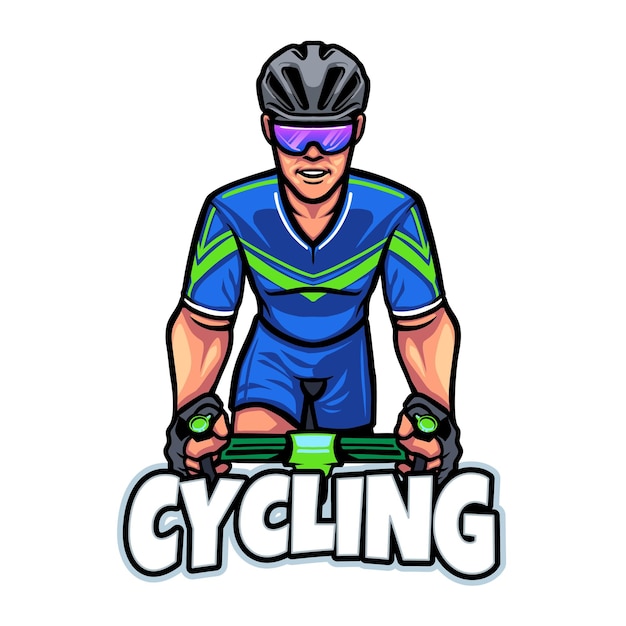 Vecteur logo cyclisme