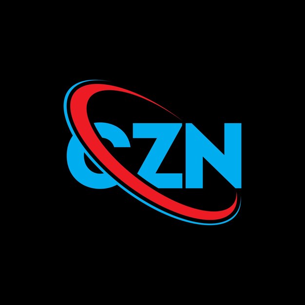 Logo CZN Design de la lettre CZN Logo initial lié au cercle et au monogramme en majuscules Logo de la typographie CZN pour les entreprises technologiques et la marque immobilière