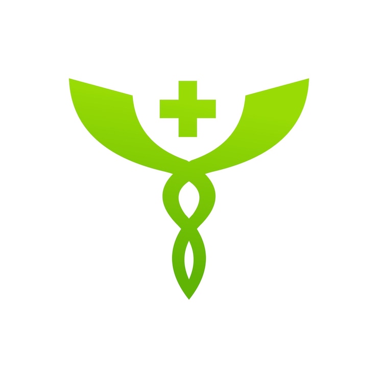 Vecteur logo dégradé médical