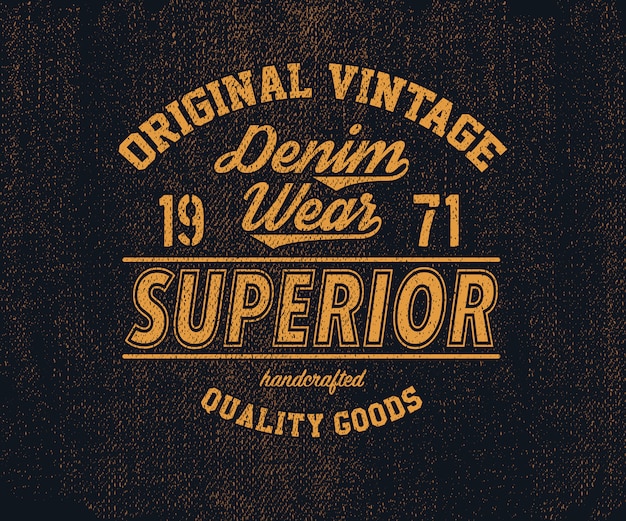 Logo Denim Vintage Original