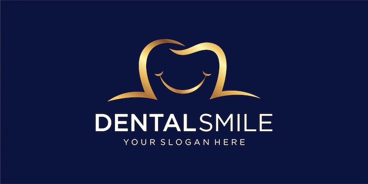 logo dentaire avec le concept d'un sourire