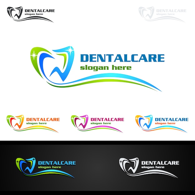 Logo Dentaire, Dentist Stomatology Logo