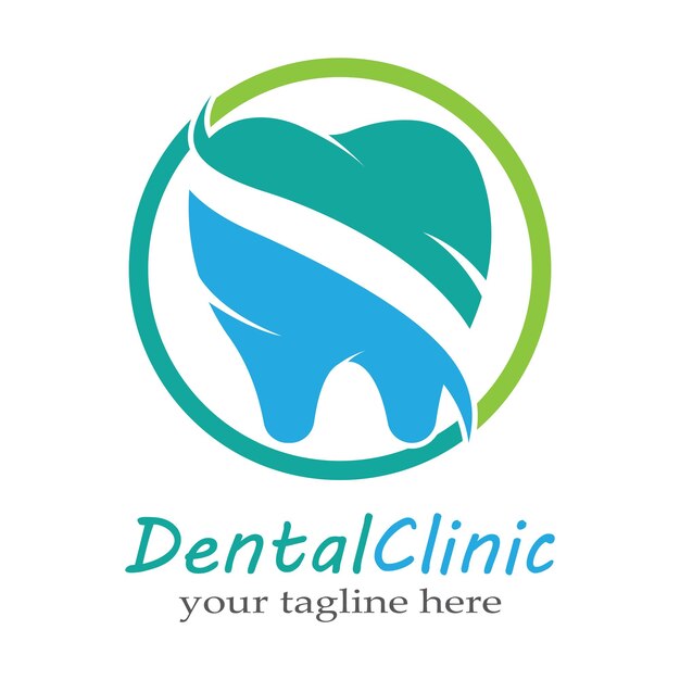 Logo dentaire modèle icône illustration vectorielle conception