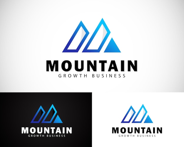 Logo Design Créatif Sommet De L'entreprise De Montagne