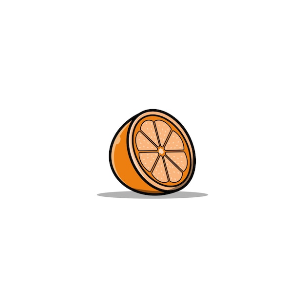 Logo Design Icône Plate Orange