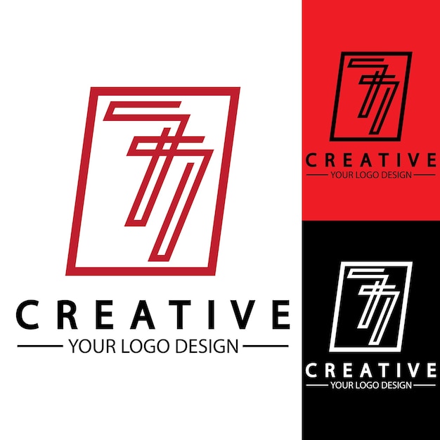 Logo Design Numéro 77 Image Vectorielle Illustration