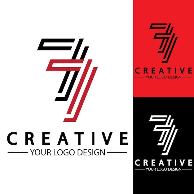 Logo Design Numéro 77 Image Vectorielle Illustration