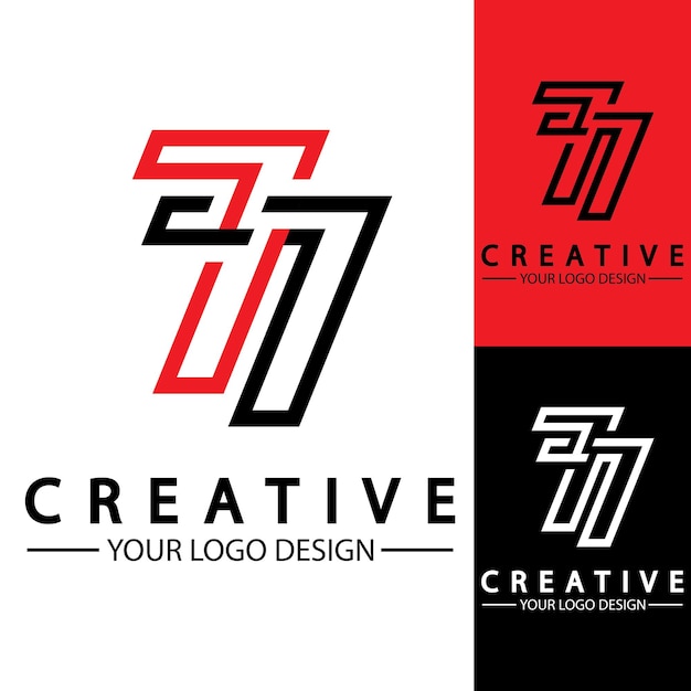 Logo Design Numéro 77 Image Vectorielle Illustration