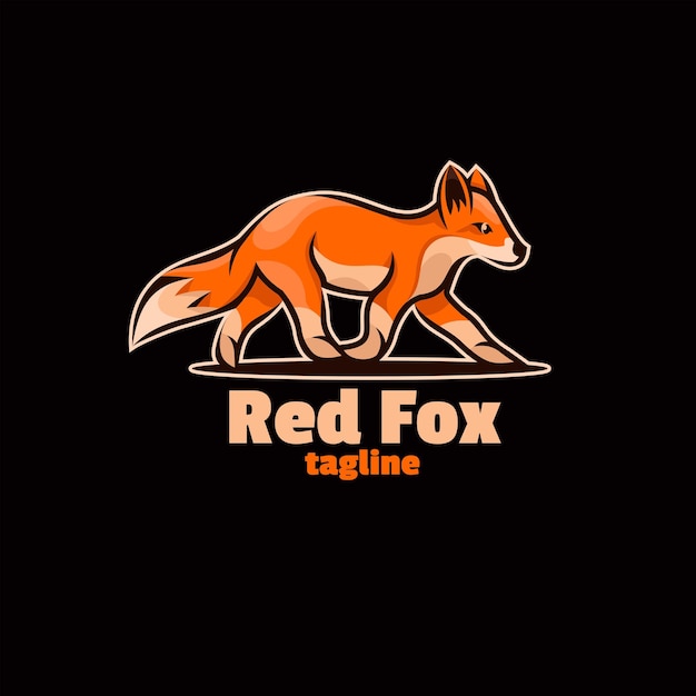 Logo De Dessin Animé De Renard