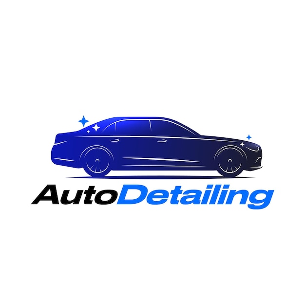 Vecteur logo de détail automatique illustration de voiture