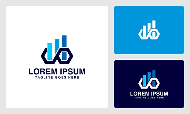 logo de diagramme d'entreprise infini