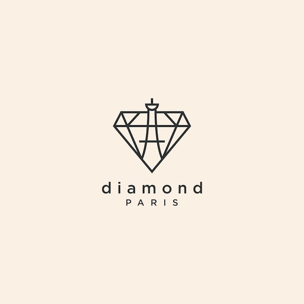 Logo Diamod Paris Design Art Modèle