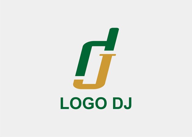 Logo Dj Lettre Nom De L'entreprise