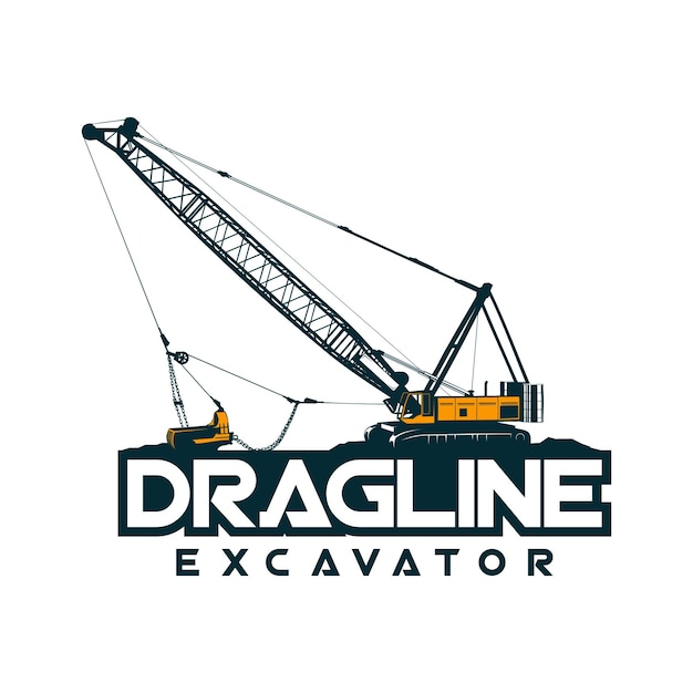 Vecteur logo dragline