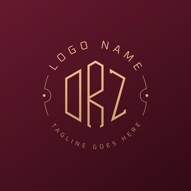 Le logo DRZ de luxe est conçu avec une lettre élégante, un monogramme DRZ, un logo minimaliste, un polygone DRZ et un modèle de logo DRZ.