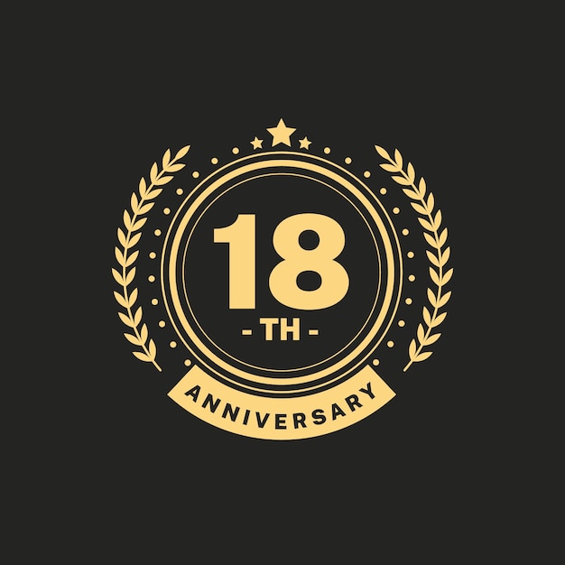 Logo Du 18e Anniversaire De Luxe