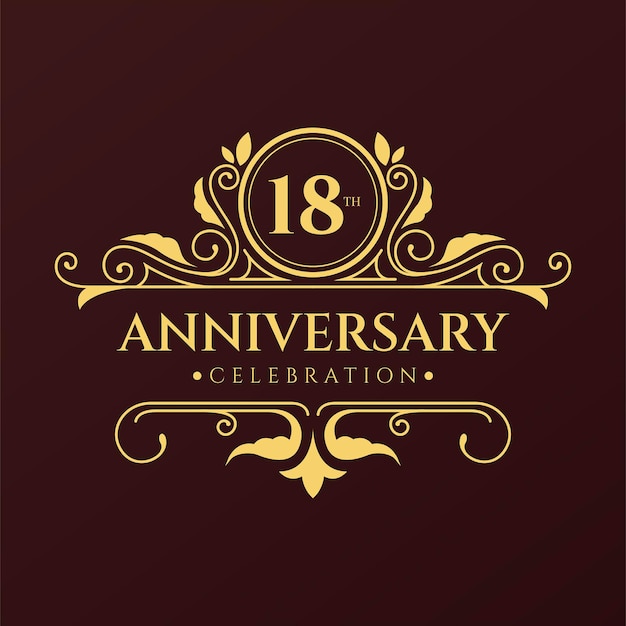 Logo Du 18e Anniversaire De Luxe