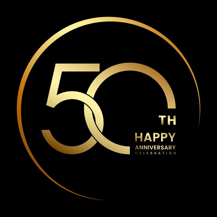 Vecteur logo du 50ème anniversaire