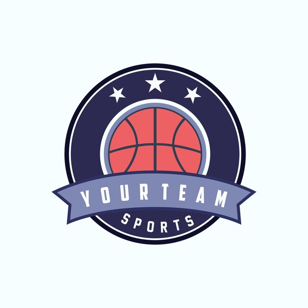 Vecteur logo du basket-ball logo américain sport