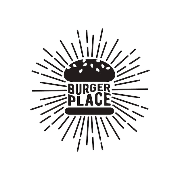 Vecteur le logo du burger