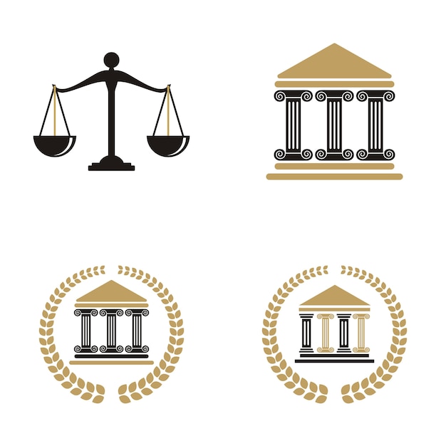 Vecteur logo du cabinet d'avocats