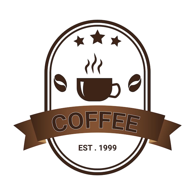 Vecteur logo du café