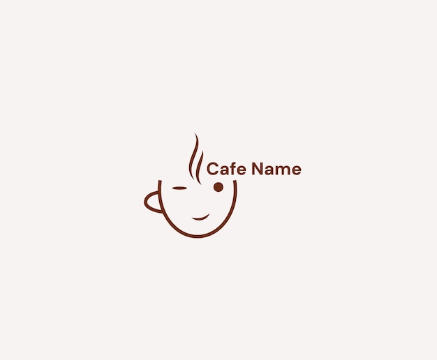 Vecteur le logo du café