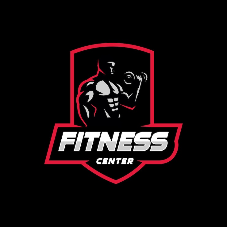 Vecteur logo du centre de remise en forme sportive