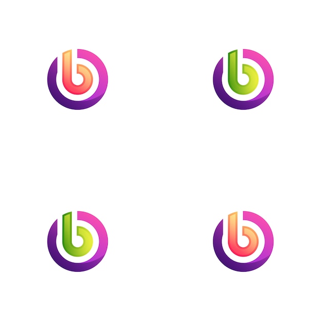 Vecteur logo du cercle b